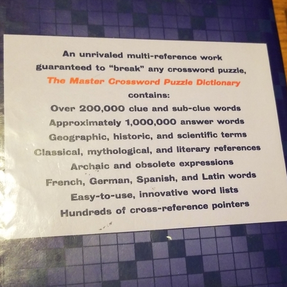 Crossword Puzzle Book - Picture 2 of 2